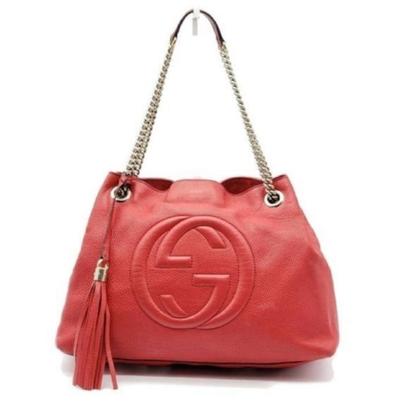 Gucci Handbags - Gucci Soho Medium on Chain Leather Shoulder Bag